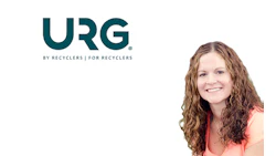 URG logo with tagline 'By Recyclers For Recyclers' in teal and white